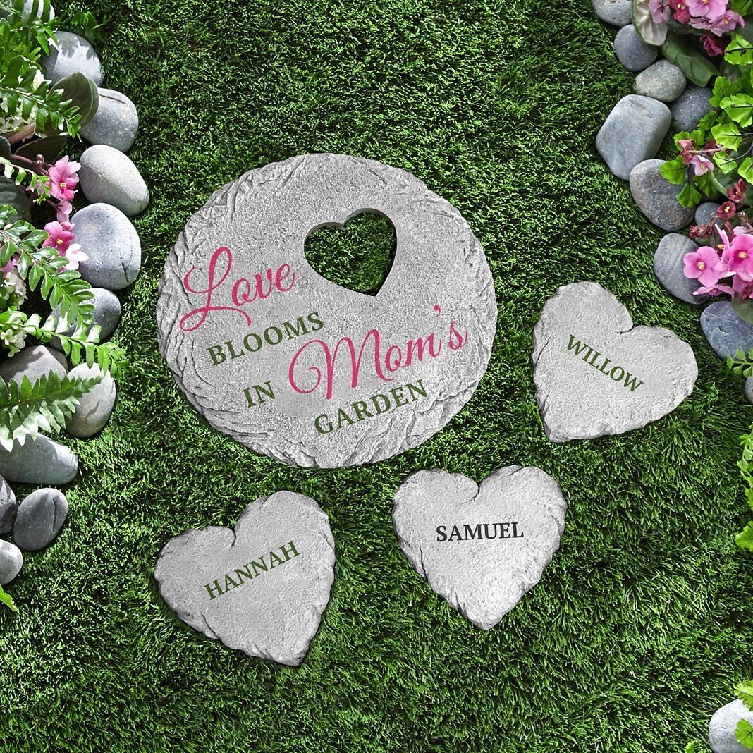Piedra de jardín "Flores del Amor"