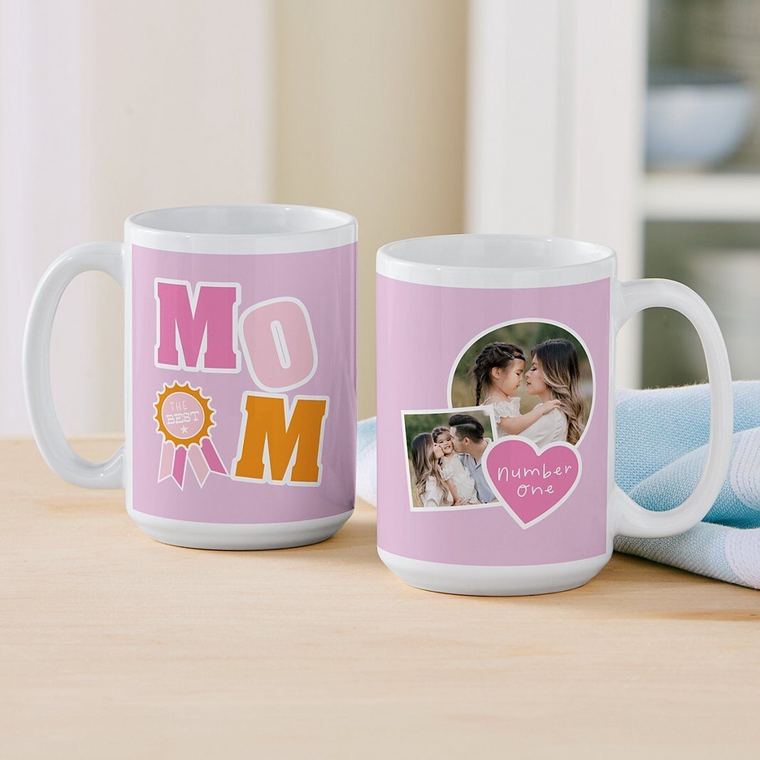 Taza con foto de la mamá número uno
