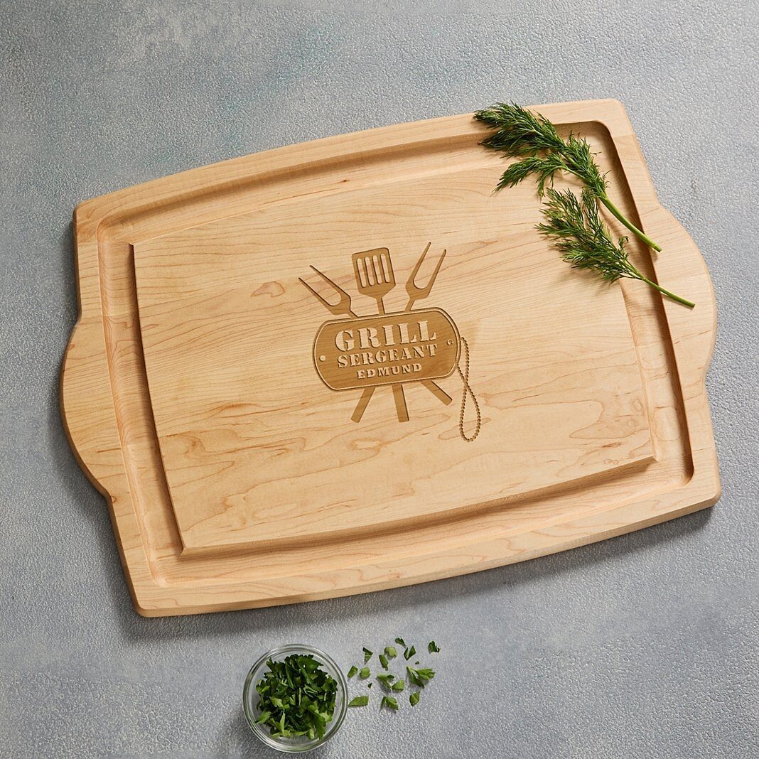 Tabla de cortar de madera de arce Grill Sergeant