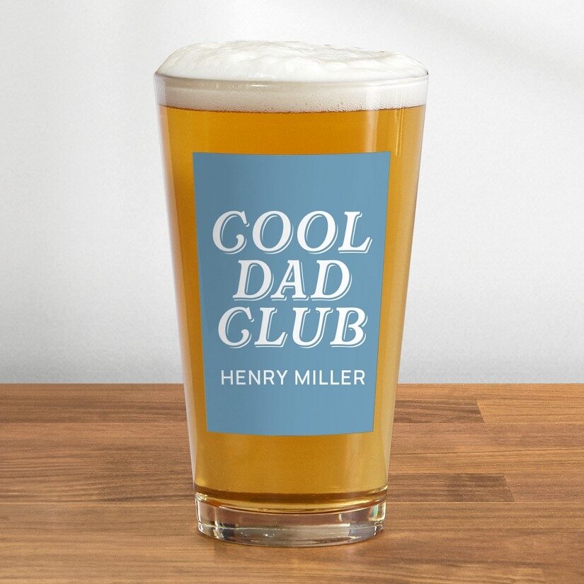 Vaso de cerveza de pinta Cool Dad Club