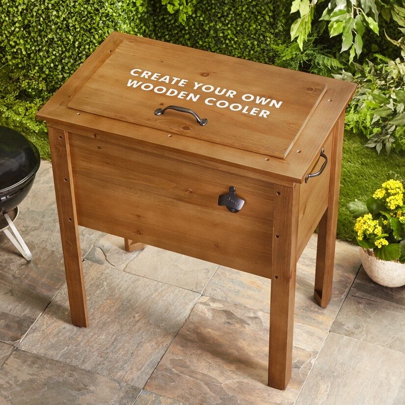 Crea tu propia hielera de madera