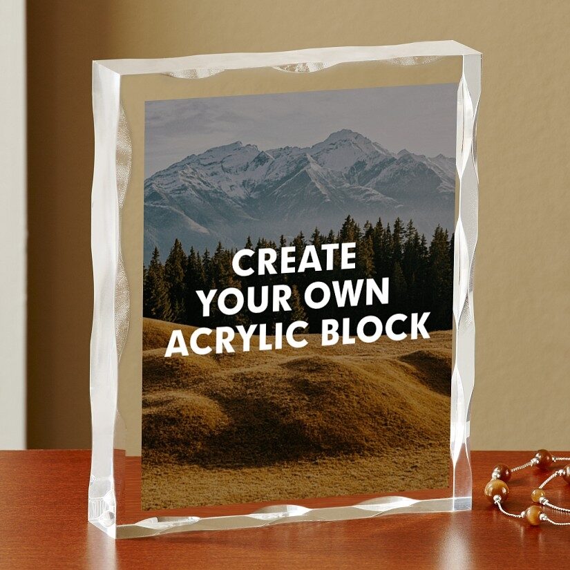Crea tu propio bloque de acrílico con foto