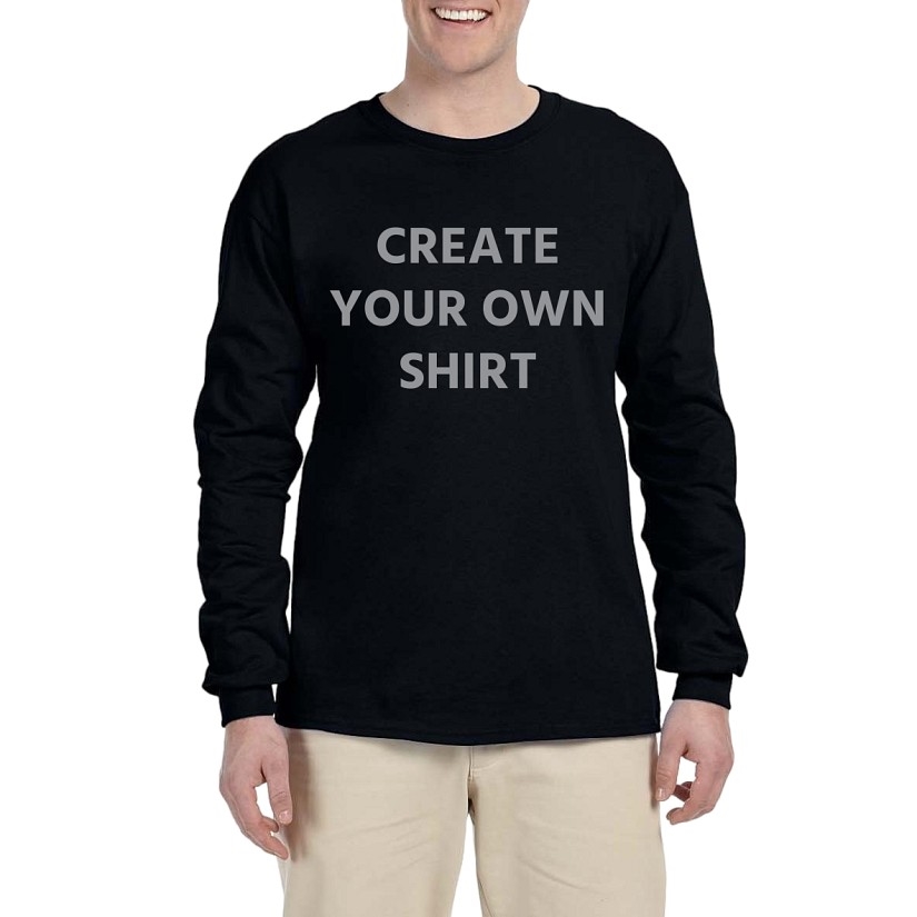 Camiseta de manga larga Gildan para hombre: crea tu propia camiseta de manga larga