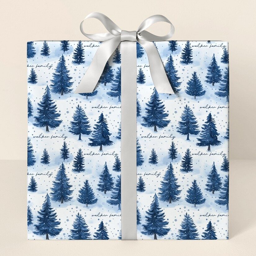 Papel de regalo Bosque nevado