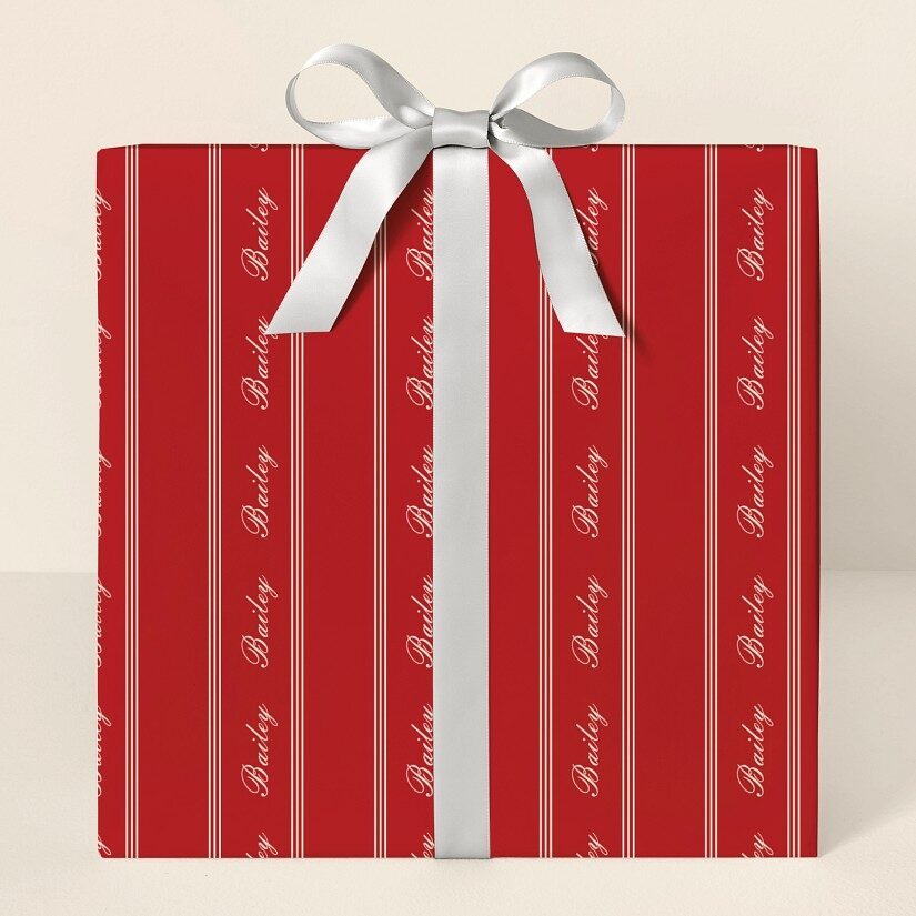 Papel de regalo con rayas finas