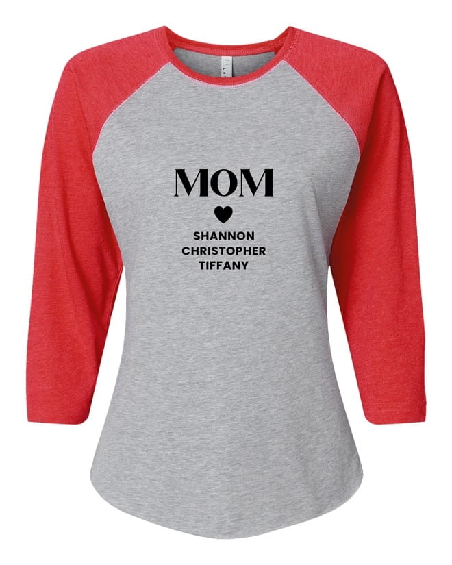 Camiseta de béisbol para mujer "Mamá orgullosa"