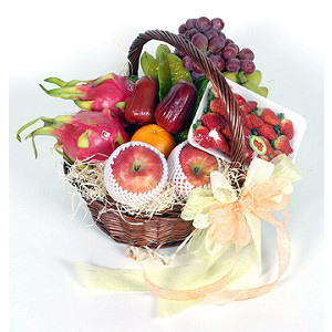 Las frutas frescas Cesta