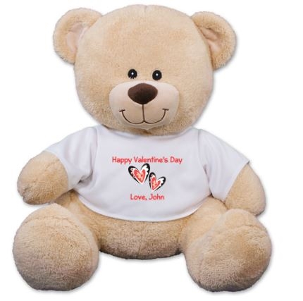 Oso de peluche personalizado para el día de San Valentín - 21"