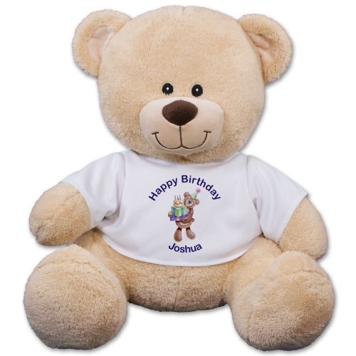 Oso de peluche personalizado para regalo de cumpleaños (oso de peluche de 28 cm)
