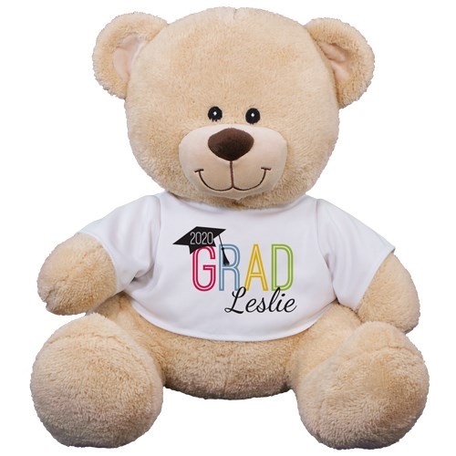 Oso de peluche Sherman personalizado para graduación (11 pulgadas)