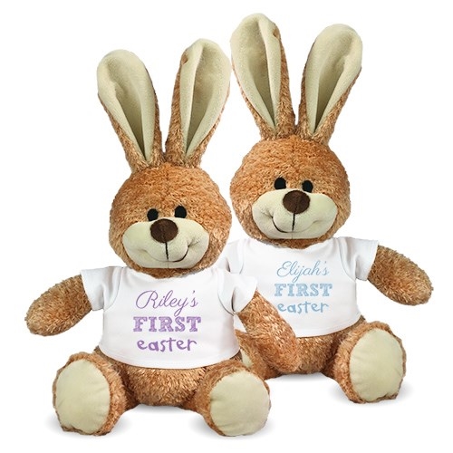 Personalized First Easter Bunny - 12" (11 inch teddy)