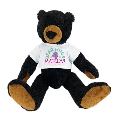 Oso negro holgado personalizado de 33 cm (13 pulgadas) de la marca Bear Hugs.