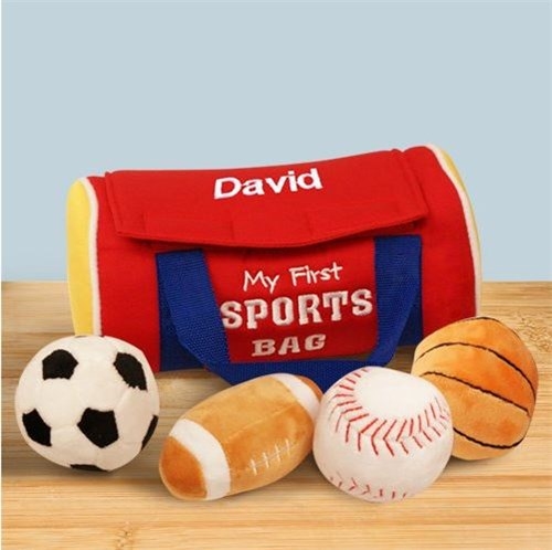 Bolso deportivo bordado "Mi primer bolso deportivo" de Gund