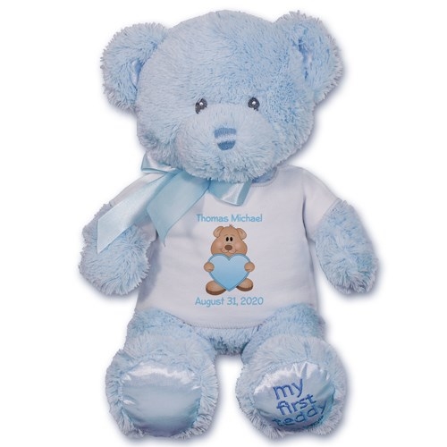 Oso de peluche azul bebé personalizado - 25 cm (10 pulgadas) de Gund