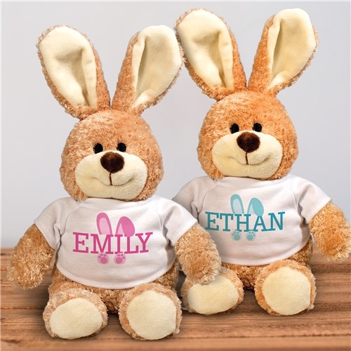 Bunny Ears Personalized Stuffed Easter Bunny (Sm Brown Bunny)