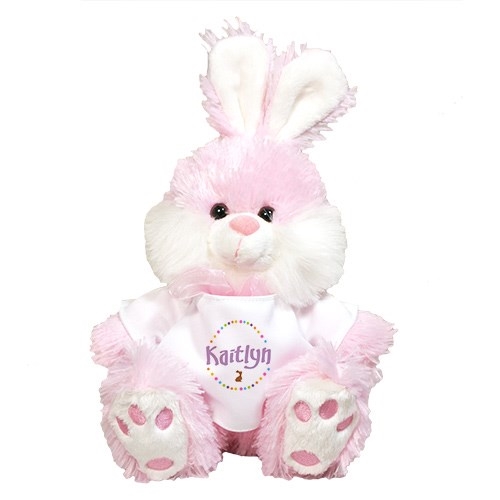 Conejito de Pascua rosa personalizado - 10 "