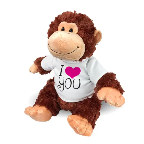 I Love You Monkey - 12" (11 inch teddy)