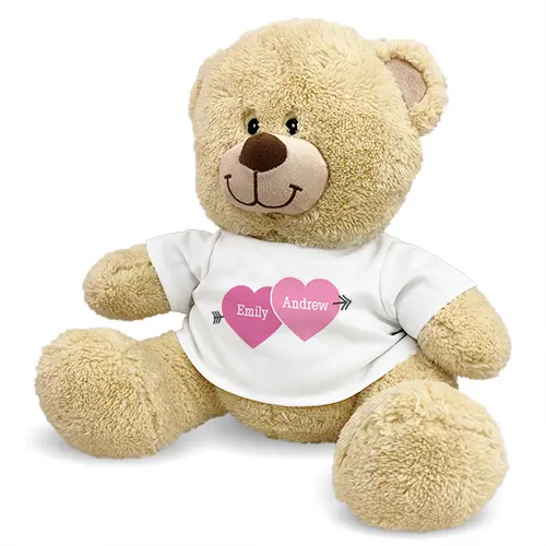 Love Arrow Personalized Teddy Bear (11" Teddy Bear)