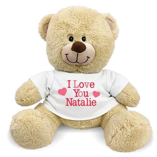 Oso de peluche personalizado I Love You (peluche de 21 pulgadas)