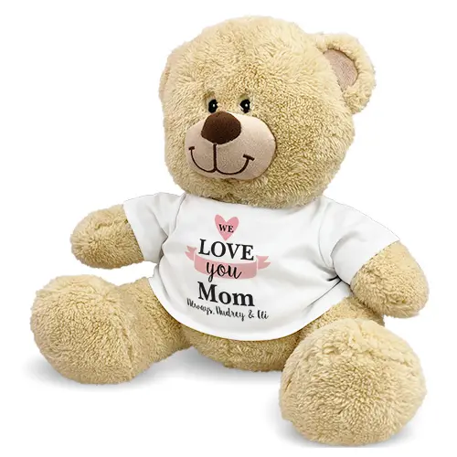 We Love You Mom Sherman Teddy Bear (11 inch)
