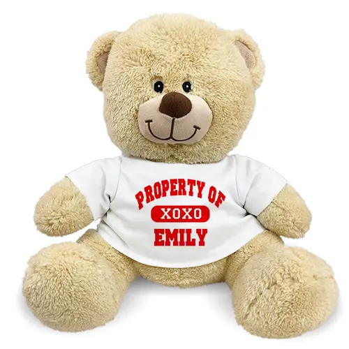 Personalized Property Of XOXO Teddy Bear (11" Teddy Bear)