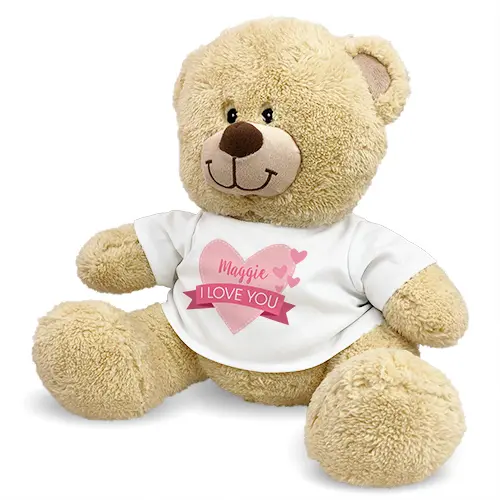 Personalized Love You Teddy Bear (11" Teddy Bear)