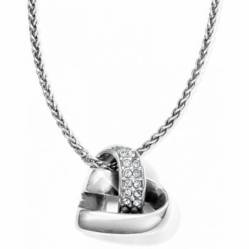Collar de corazón anudado