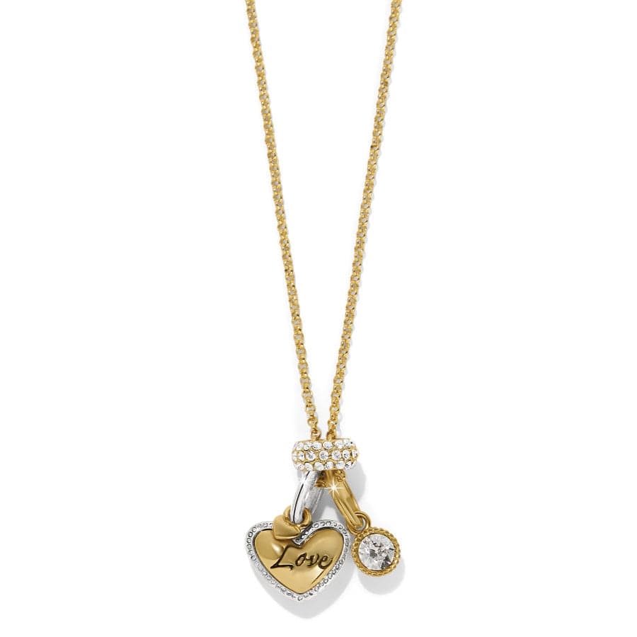 Collar con dije de corazón de oro