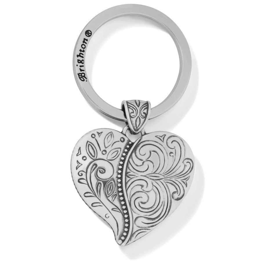 Llavero con forma de corazón ornamentado