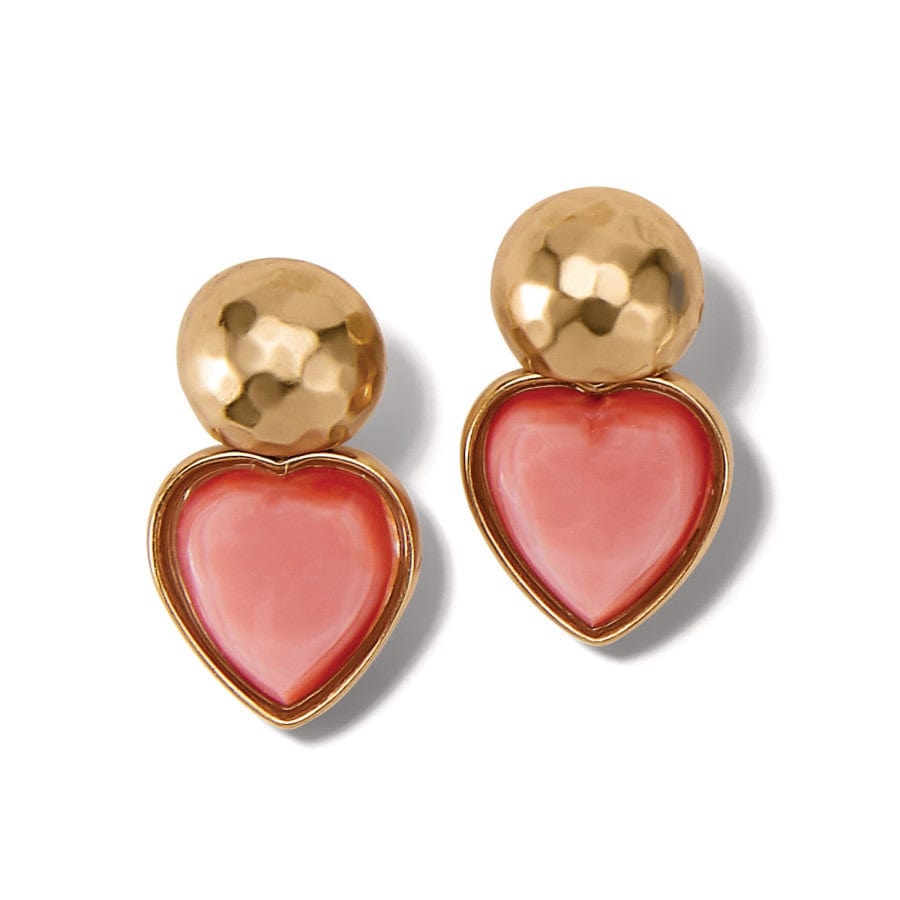 Pendientes colgantes con forma de corazón