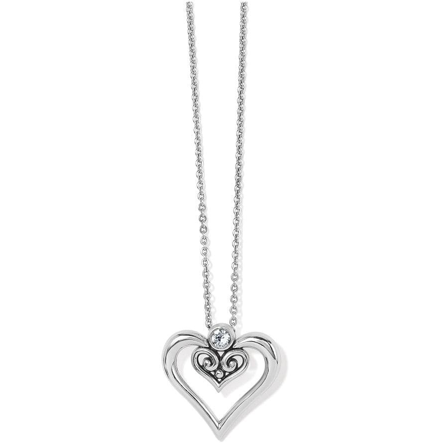 Collar con corazón de dúo de Alcázar