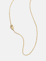 Collar asimétrico Hamsa de oro de 18 quilates