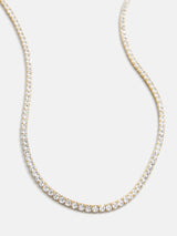 Collar de tenis ajustable Bennett de oro de 18 quilates