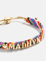 Pulsera de la amistad tejida personalizada para niños