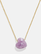 Collar Juno de lepidolita rosa