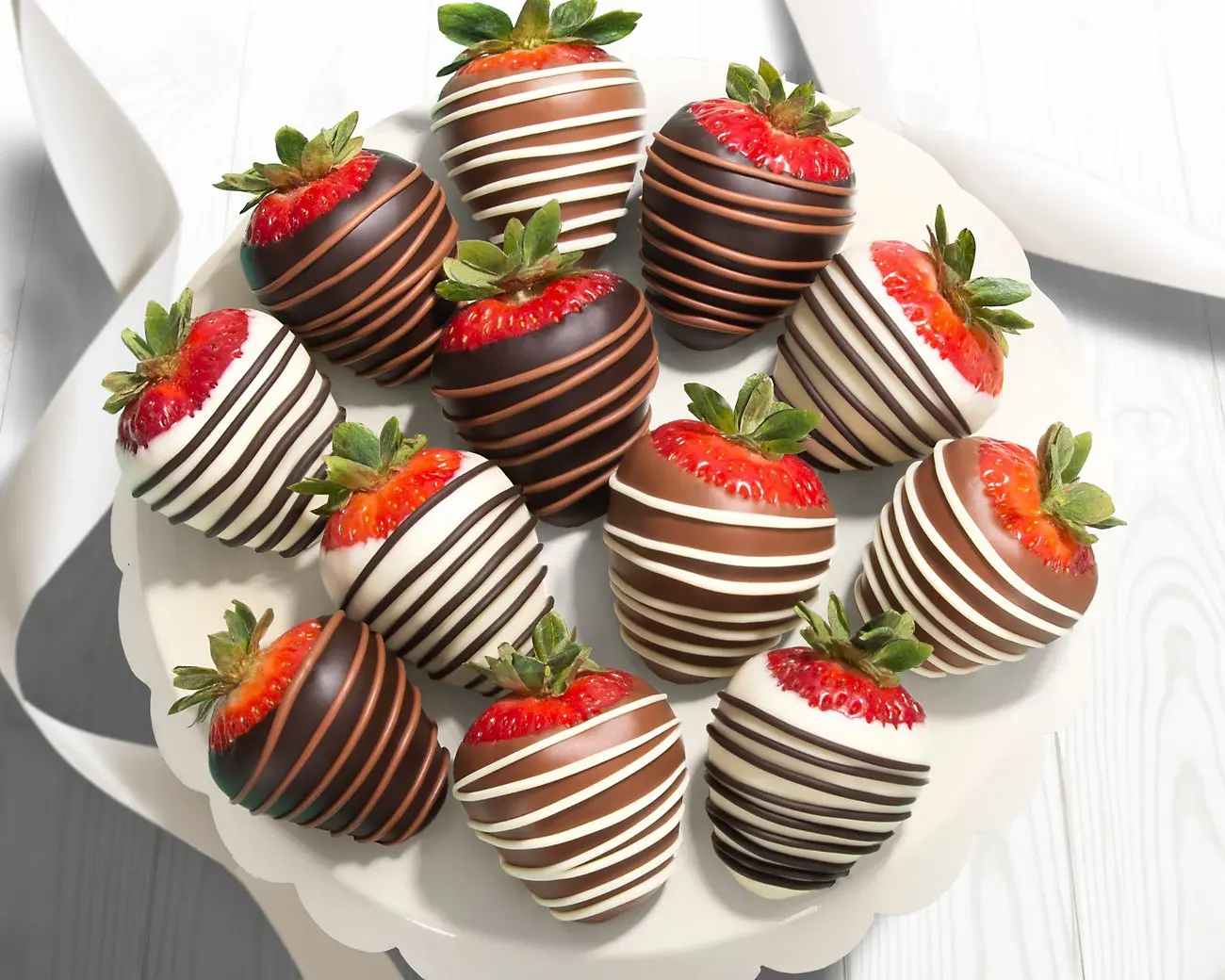 Fresas de chocolate bañadas (docena completa)