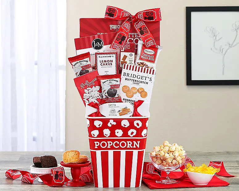 Colección de palomitas de maíz y dulces