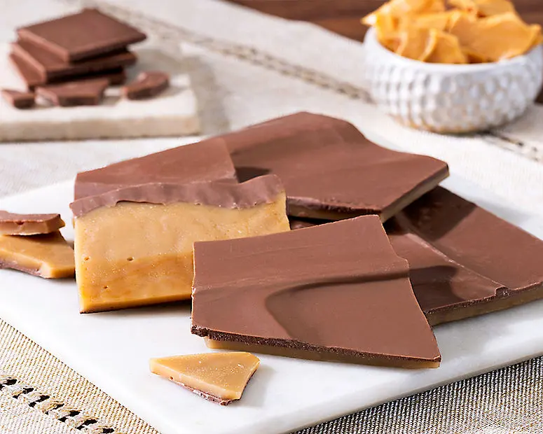 Chocolate con leche y caramelo crujiente - Sin frutos secos
