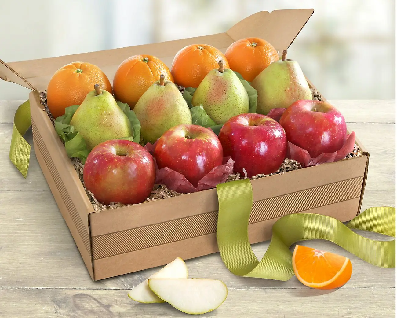 Trío de frutas orgánicas
