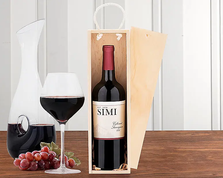 Caja de regalo de Cabernet de Simi California