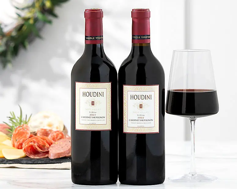 2 botellas de Houdini Napa Valley Cabernet Sauvignon