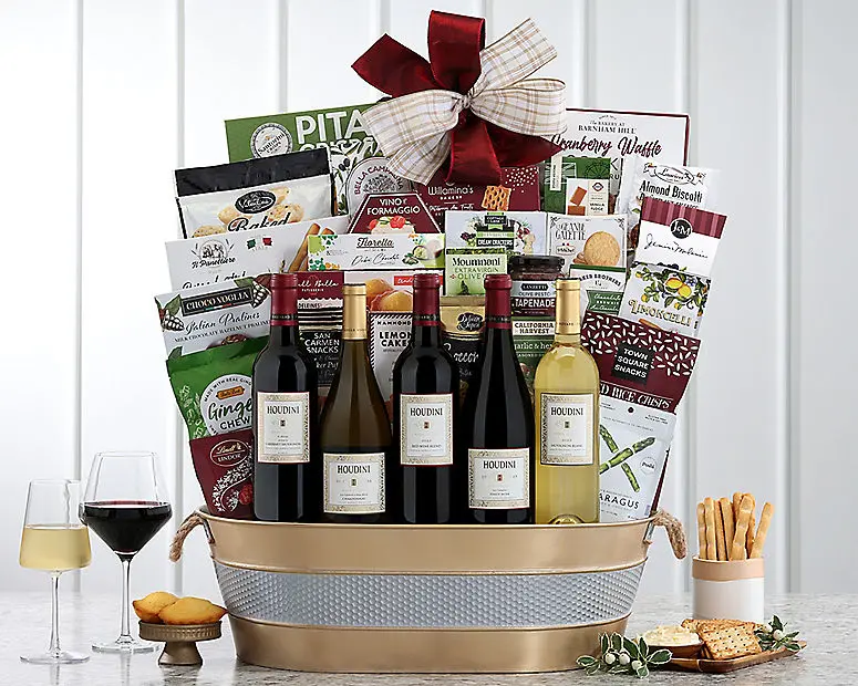 Cesta de regalo de la colección Houdini Napa Valley