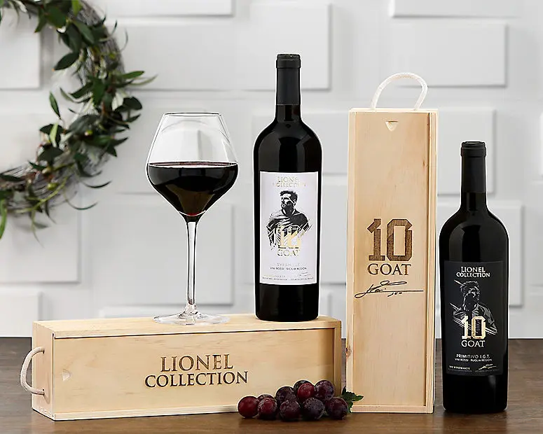Regalo de vinos Messi Syrah y Primitivo - Envío el 06/01/2026