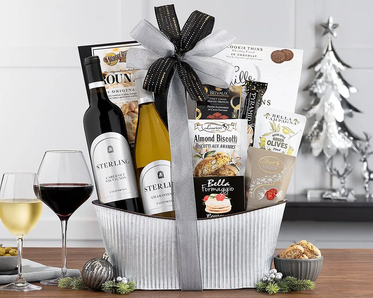 Cesta de vino de dúo de Sterling Vintner