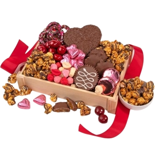 Caja de regalo de chocolate Valentine de lujo