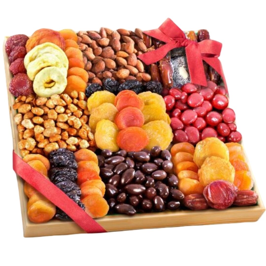 Sweet Extravagance Deluxe Bandeja de chocolate, nueces y frutas