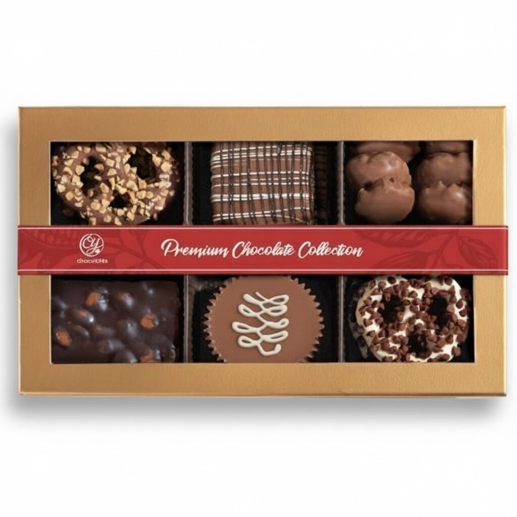 Caja de regalo clásica de muestra de chocolate