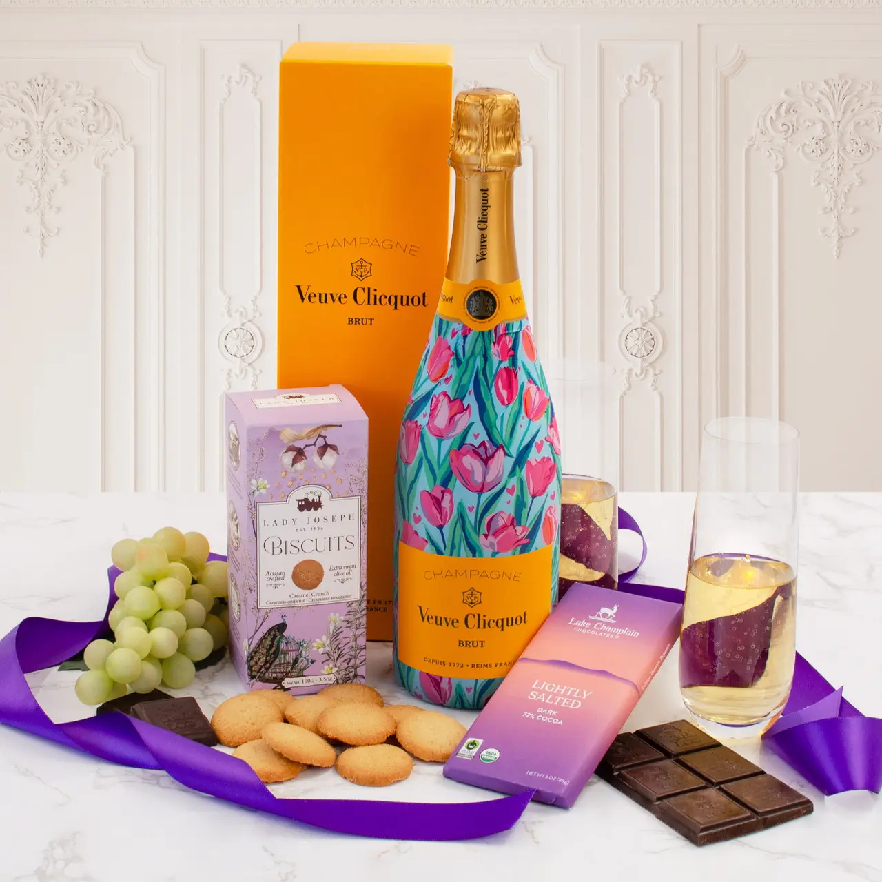 Colección de champán Veuve Clicquot vibrante