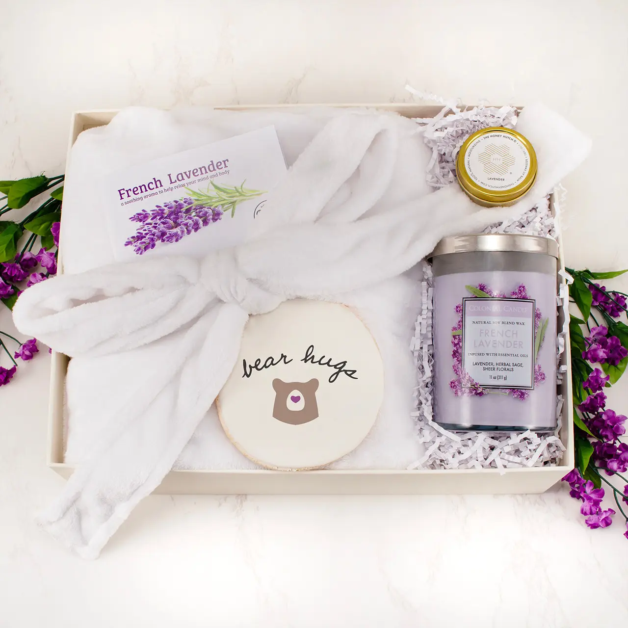 Caja de regalo de spa "Acurrúcate en la comodidad"