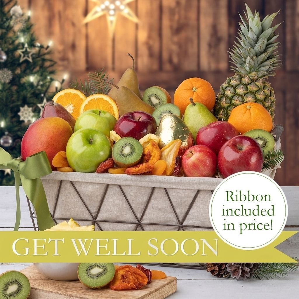 Gran cesta de frutas para desear pronta recuperación